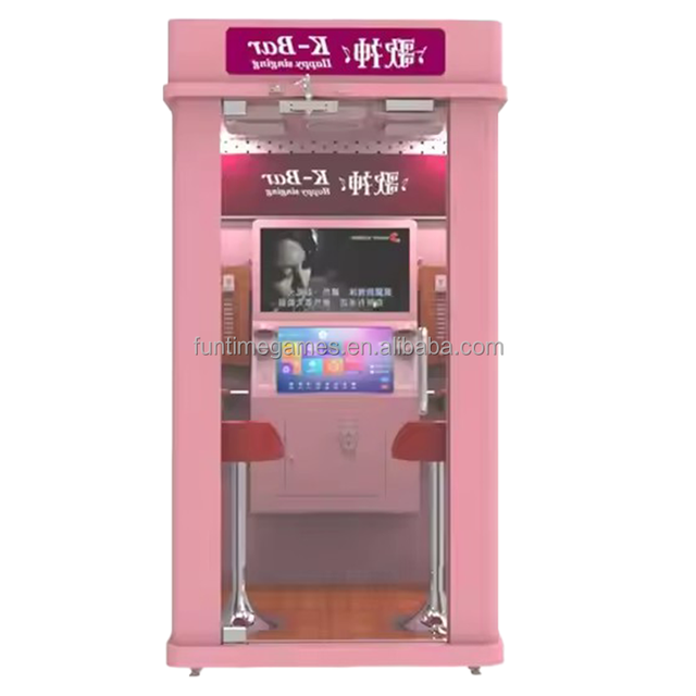 Funtime Shopping Mall Jukebox Karaoke Machine Coin Operated KTV for Bars Made of Durable  English Language Support