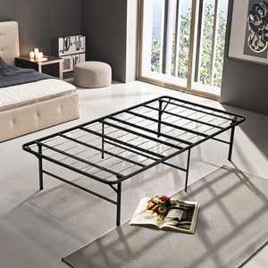 Hot Bán Có Thể Điều Chỉnh Có Thể Gập Lại Nữ Hoàng Kích Thước Màu Đen Thông Minh Mềm Nệm Hỗ Trợ Kim Loại Nền Tảng Khung Giường Cho Căn Hộ Phòng Ngủ - Product Image 6