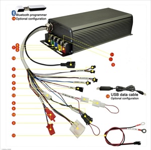 Kit de conversion de vélo électrique à pneus larges QS205 V3 avec <span class=keywords><strong>moteur</strong></span> <span class=keywords><strong>moyeu</strong></span> 3.5T, 20 pouces/26 pouces x 4.0, 72V 3000W/5000W, déport de roue 150/170/190mm - Product Image 3