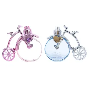 Venta caliente 25ml 50ml 100mL forma de bicicleta mujer botellas de perfume para el embalaje de botellas de vidrio cosmético