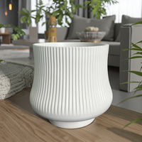 Pot à Bonsaï en Céramique Style Vintage Moderne, Finition Glaçurée, Écologique, Durable, Décoration Intérieure/Extérieure, Trou de Drainage, Maison et Jardin