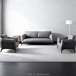 Conjunto de Sofás de Recepción para Oficina Comercial Z902, Cuero PU, Sillas Modernas para Sala de Espera, Mesa de Té, Personalizable para Vestíbulo, Salón, Apartamento - Product Image 2