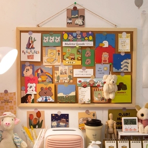 Nhà Máy Tùy Chỉnh Khung Gỗ Trang Trí Treo Pin Memo Bản Tin Nút Chai Thông Báo Bảng Thông Báo - Product Image 5