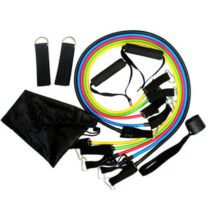 Équipement de fitness à domicile le plus vendu, ensemble de 11 bandes de résistance en latex, haute élasticité, logo personnalisé, 10-50 lb, <span class=keywords><strong>musculation</strong></span> - Product Image 1