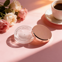 Pot en plastique givré imperméable de qualité supérieure pour salons professionnels, idéal pour la cire à sourcils transparente en bâton – Vente chaude