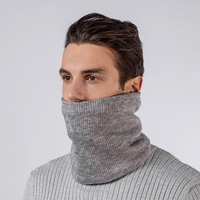 Xinsiqi Cache-cou unisexe d'hiver pour couples, style coréen, couleur unie, doublure polaire en acrylique, double couche, épais et chaud, pour adulte