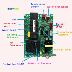 Ersatzteile für Eiswürfelmaschinen Hauptplatine Computerplatine Leiterplatte mit Display für <span class=keywords><strong>Lecon</strong></span> Yindu Eismaschine - Product Image 2