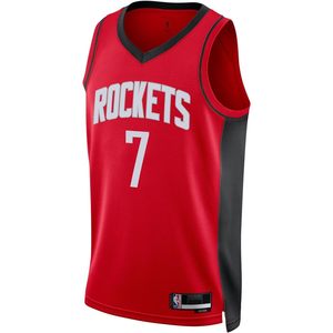 Houston Rockets Kevin Durant 7 Red Icon Edition - Camiseta juvenil Swingman que absorbe la humedad, ropa de baloncesto con cuello en V - Product Image 2