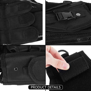 سترة تدريب كبيرة الحجم قابلة للتعديل وقابلة للتنفس مع حزام قابل للفصل وحامل مسدس متين وعملي - Product Image 5