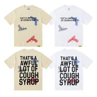 T-shirts classiques à manches courtes pour hommes, imprimé 'C'est vraiment beaucoup de sirop pour la toux', nouvelle collection 2026, grande quantité, marque tendance