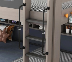 Thang truy cập và hệ thống ngăn kéo dưới giường giường tầng thông minh cao cấp với bàn lưu trữ và thang tích hợp - Product Image 5