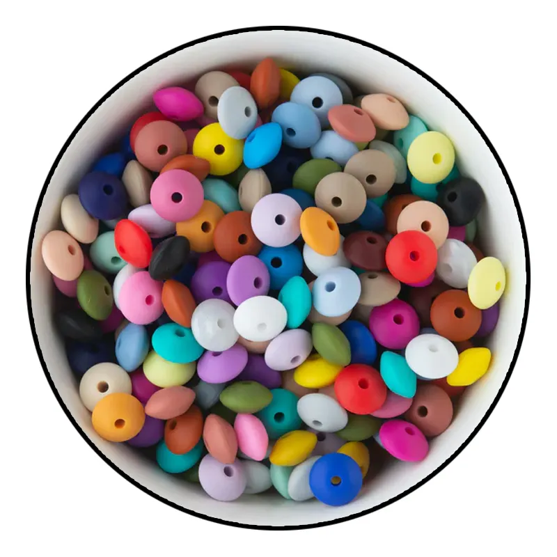 Novo Estilo 12mm Silicone Ball Jóias Brinquedo Silicone Chew Beads Corte Polimento Moagem Silicone Rodada Beads