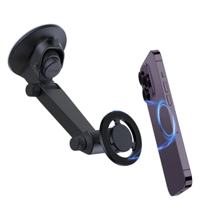 360 degrés Rotation tableau de bord pare-brise universel magnétique voiture support de téléphone en plastique support ventouse <span class=keywords><strong>Base</strong></span> pour téléphone - Product Image 1