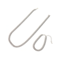 Bracelets de cheville à maillons cubains Hip Hop pour hommes, chaînes personnalisées en alliage de zinc et d'or rhodié, cadeau chrétien plaqué or, vente en gros
