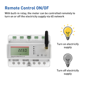 SwinMeter S4G3 Contatore Elettrico Intelligente IoT 4G Prepagato ad Alta Precisione con Display LCD, Montaggio su Guida DIN, Trifase, Lettura Remota tramite APP, 80A - Product Image 3