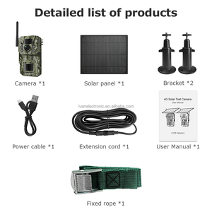 UBox HC809-3M 2PIRs 4Gソーラー迷彩ハンティングトレイルカメラGPSモーション検出CMOSセンサー内蔵マイクセキュリティ - Product Image 6