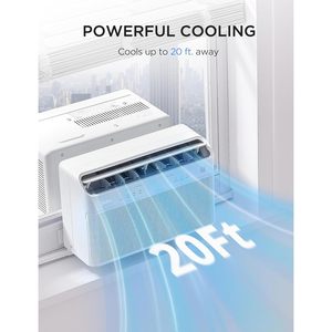 Aire Acondicionado de Ventana Midea de 10000 BTU, Inverter Inteligente, Enfriamiento para 450 Pies Cuadrados, Ultra Silencioso, Blanco - Product Image 6