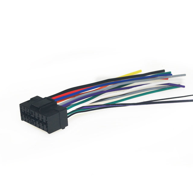 Car Stereo Radio 16Pin Plug Harness for Sony for JVC Radio Audio Play Auto Adapter Wiring Harness Connector