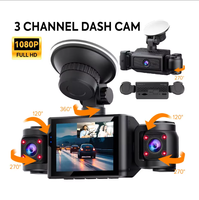 Caméra DVR de voiture haute performance, résolution 1080P, écran IPS, enregistrement en boucle, capteur de mouvement, moniteur de stationnement, prise en charge de la carte Micro SD
