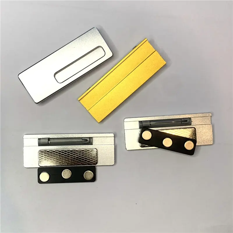 Wholesale Magnet Gold Plated Alloy Aluminum Nameplate Metal Logo