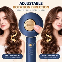 Torlin Online Alat Pengeriting Rambut Otomatis Satu Sentuhan untuk Usaha Kecil, Penyangga Rambut Model Pantai, Pemanas PTC 220 ° C untuk Tongkat Pengeriting Rambut Tipis hingga Tebal