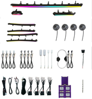 Kit de Bande LED pour Éclairage Ambiant Intérieur et Décoration des Grilles d'Aération 12V pour Audi A3/S3/RS3 2013-2020 - Vente en Gros