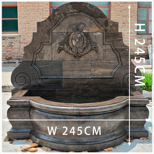 <span class=keywords><strong>Fontaine</strong></span> <span class=keywords><strong>murale</strong></span> en marbre sculptée à la main Cascade en pierre <span class=keywords><strong>Fontaine</strong></span> d'eau Sculpture pour la décoration <span class=keywords><strong>de</strong></span> jardin extérieur Villa - Product Image 2