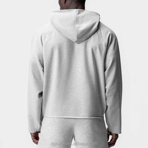 Felpe con Cappuccio Oversize Personalizzate con Ricamo 3D, Foderate, con Spalle Scese, in Tessuto French Terry, Orlo Grezzo, per Uomo - Product Image 2