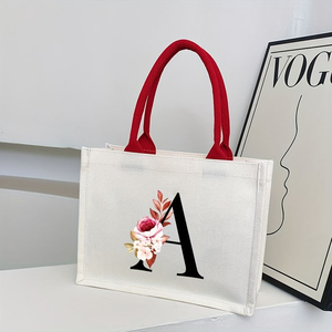 Sac fourre-tout promotionnel en toile de coton laminée de qualité avec broderie de logo personnalisé - Product Image 5