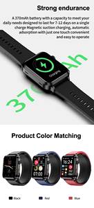 Reloj Inteligente 2026 con Monitor de <span class=keywords><strong>Salud</strong></span>, Resistente al Agua, para Hombre y Mujer, con ECG, PPG, Bomba de Aire, Presión Arterial y SDK - Product Image 5