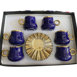 Ensemble de tasses à espresso en céramique personnalisées de haute qualité pour l'Europe, tasses à thé et soucoupes réutilisables - Product Image 4