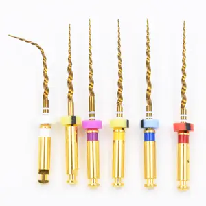 Dental flexible Root Canal Taper Rotary Gold Files