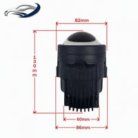 Lentille de projecteur antibrouillard Bi-LED 3,0 pouces 6000K 12V 90W IP67 étanche, remplacement de phare antibrouillard LED pour Honda Toyota