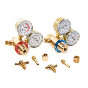 ชุดอุปกรณ์เชื่อมตัดแบบแอฟริกัน-อเมริกัน-อเมริกาใต้ พร้อมตัวปรับแรงดันออกซิเจนและอะเซทิลีนสำหรับงานเชื่อม - Product Image 2