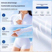 Combinaison de plongée une pièce à manches longues pour femme, protection solaire, design méduse, haute élasticité, polyester, séchage rapide, pour adultes