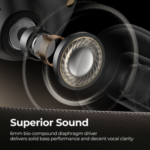 <span class=keywords><strong>SoundPEATS</strong></span>-auriculares inalámbricos <span class=keywords><strong>Free2</strong></span>, cascos de estilo clásico único con micrófono incorporado para llamadas claras, sonido estéreo inmersivo y Control táctil - Product Image 4