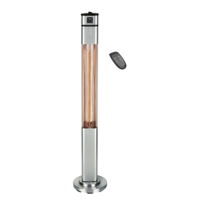 Chauffage électrique infrarouge autonome 1500W à cristaux de carbone avec télécommande et affichage de la température pour extérieur - Product Image 1