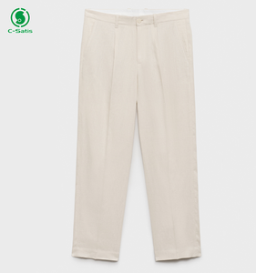 <span class=keywords><strong>Pantaloni</strong></span> da <span class=keywords><strong>uomo</strong></span> a pieghe in <span class=keywords><strong>lino</strong></span> <span class=keywords><strong>100</strong></span>% <span class=keywords><strong>pantaloni</strong></span> comodi - Product Image 5