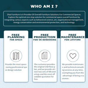 Zitai Set ruang negosiasi kantor perusahaan, Sofa kulit Modern, sandaran lengan kaki logam, 3 tempat duduk, kaki Anti licin, Set ruang negosiasi, kantor perusahaan - Product Image 5