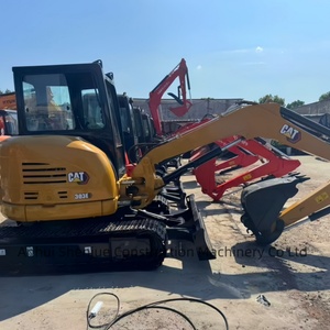 Mini-excavatrice d'occasion CAT 303E, CAT302, CAT302.5, CAT303, hydraulique, sur chenilles, 3 tonnes, moteur PLC, matériel d'occasion - Product Image 2