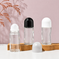 Botol Roller Kaca Bulat Berkualitas Tinggi 50ml untuk Parfum dan Minyak Atsiri dengan Logo Kustom