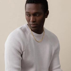 Collier chaîne torsadée en acier inoxydable plaqué or 18 carats de haute qualité, délicat et tendance, hip-hop, 2,5 mm, pour hommes, nouveauté 2025 - Product Image 3