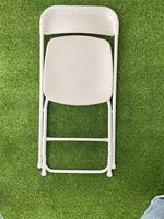 Chaises pliantes portables empilables en plastique blanc, écologiques, pour salle à manger, ferme, extérieur, école, mariage, événement, fête, usage commercial