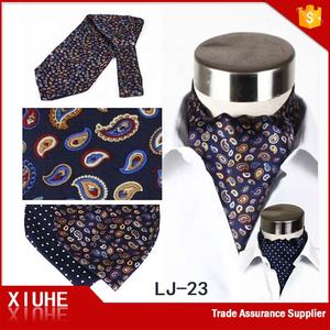 100% Seda 3 Plisado Paisley Ascot Cravat para Hombre. - Product Image 6