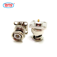 Approvisionnement d'usine en gros connecteur rf haute performance BNC prise mâle 4 trous bride panneau soudure connecteur de soudage en stock