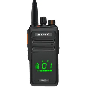 Talkie-walkie portable Vhf Uhf 10w, 100 Mile, 5 km, longue portée, étanche IP68 ETMY ET-538