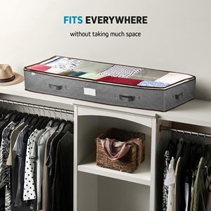 Cửa sổ lớn rõ ràng dưới giường lưu trữ túi tổ chức hệ thống tủ quần áo & <span class=keywords><strong>container</strong></span> cho quần áo chăn & giày - Product Image 5