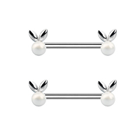 Chaîne en or heartth en acier inoxydable pour femme, Piercing de mamelon en acier inoxydable pour homme, bijoux de corps