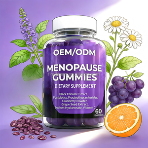 Complément alimentaire à base de plantes pour femmes en période de ménopause, gommes contenant de la fleur de <span class=keywords><strong>cohosh</strong></span> noir, de l'extrait de pépins de raisin, de la vitamine C, complément alimentaire OEM/ODM - Product Image 3