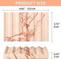 Haute Qualité Naturel De Luxe Marbre Rectangulaire Plat Salle De Bains Accessoire Porte-Savon Conteneur Boîte Plaque De Savon Marbre Porte-Savon